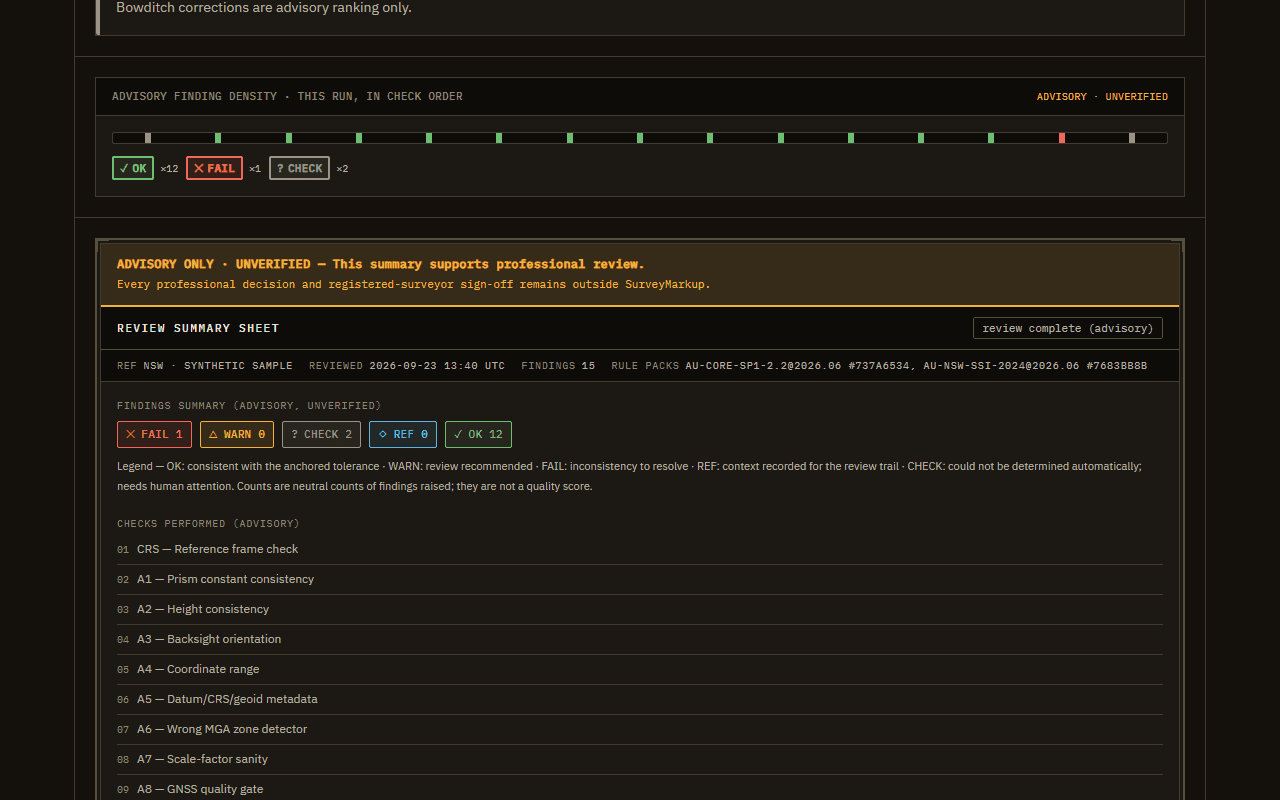 Synthetic preview of Survey QA Engine